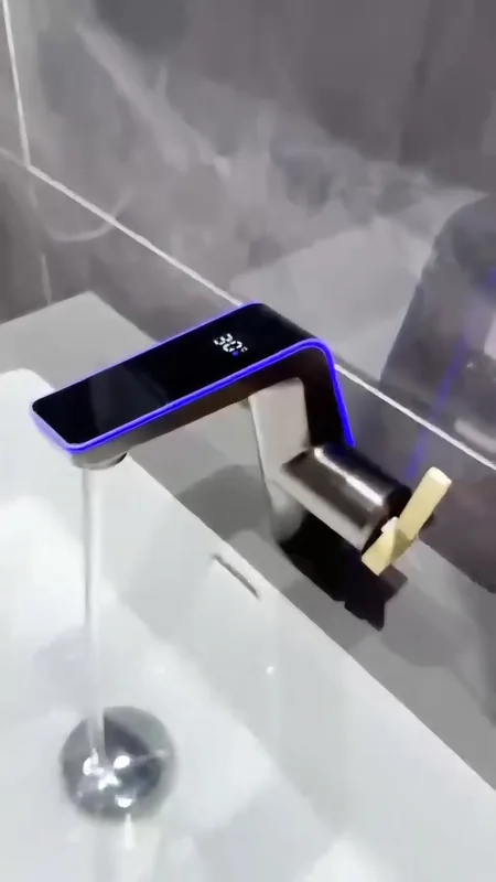 شیر روشویی LED دوحالته مدل Aqua Lite