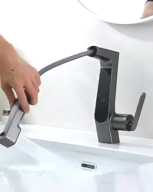 شیر روشویی سه حالته مانیتوردار برند  Hyshin